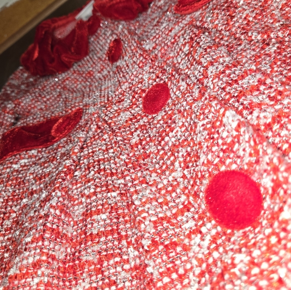 Red and White Kids Over Coat- Blue Beri Gold - Picture 2 of 12